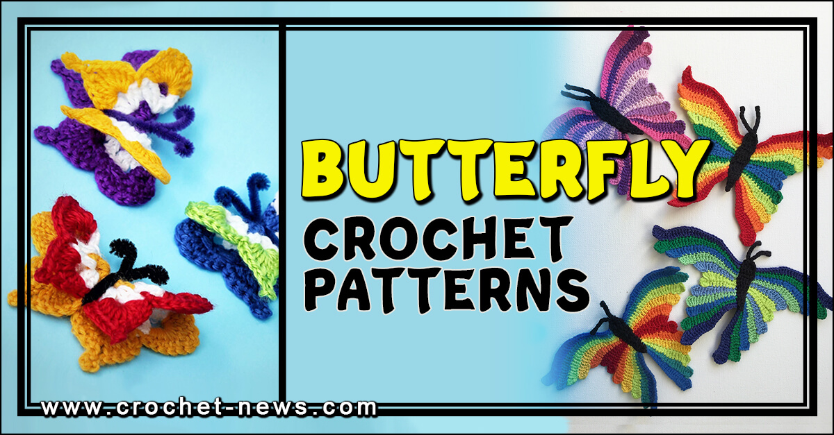 28 Crochet Butterfly Patterns