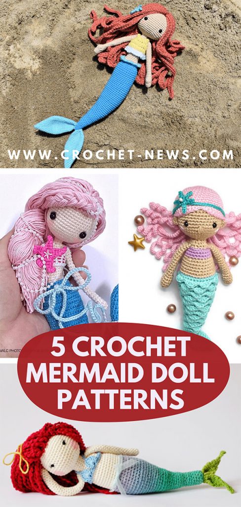 5 Crochet Mermaid Doll Patterns