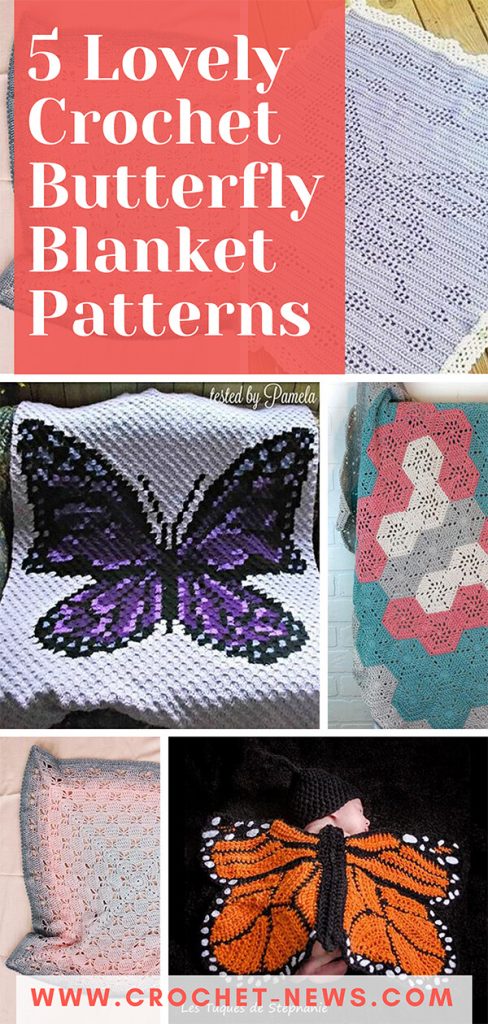 5 Lovely Crochet Butterfly Blanket Patterns