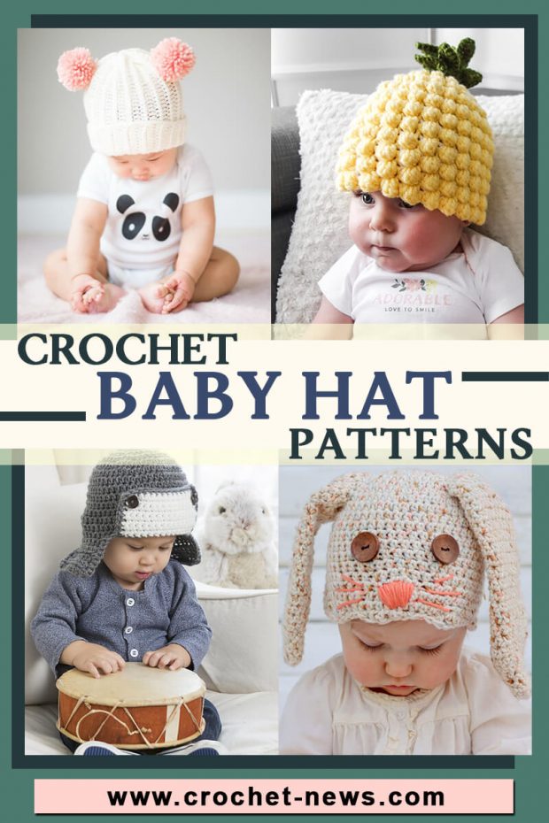 Hat with Pom Pom Infant Hat Winter Hat Baby Hat Crochet Baby Hat