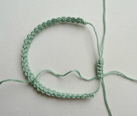 Crochet Cord Bracelet with Adjustable Closure By All About Ami