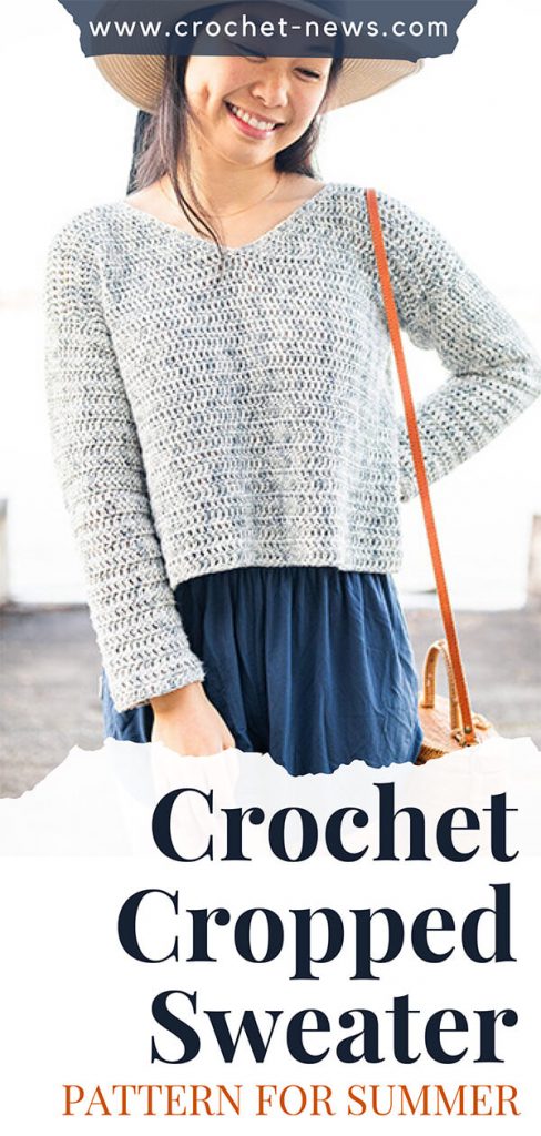 Crochet Cropped Sweater Pattern for Summer