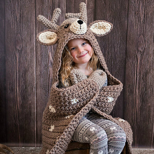 Crochet Deer Blanket Pattern By MJsOffTheHookDesigns