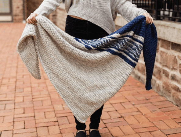 Ada Shawl Tunisian Crochet Pattern by TL Yarn Crafts