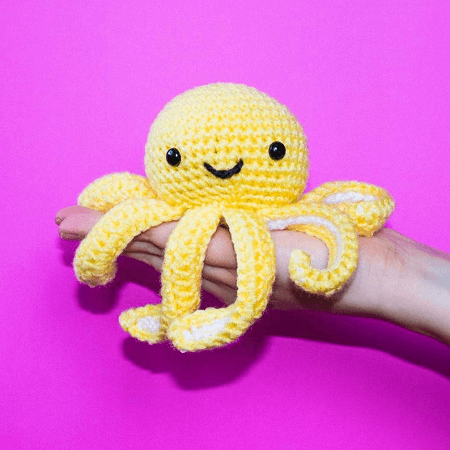Crochet Amigurumi Octopus Pattern by The Friendly Red Fox