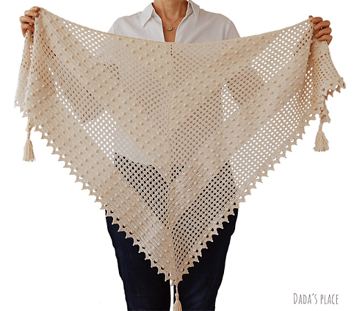 Awana Shawl Crochet Pattern by Dada's Place