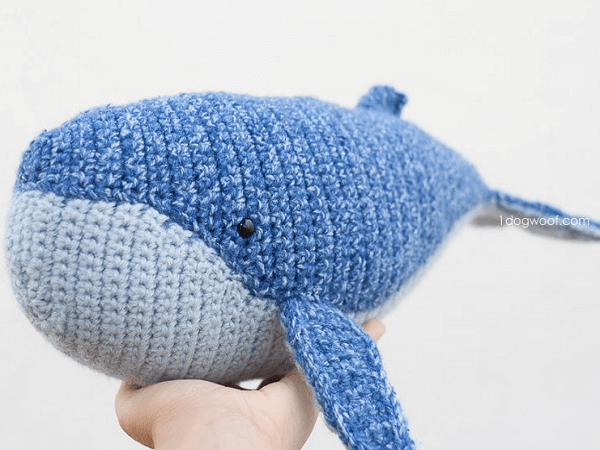 Baby Humpback Whale Crochet Baby Toy Pattern by 1 Dog Woof