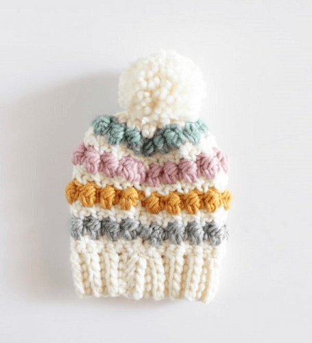 Berry Stitch Baby Hat Crochet Pattern by Daisy Farm Crafts