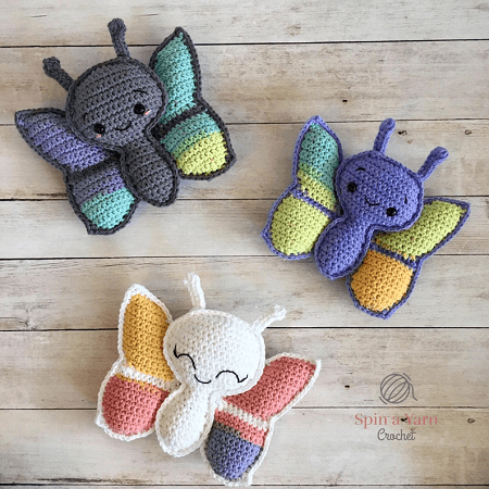 Amigurumi Crochet Butterfly Pattern by Spin A Yarn Studio