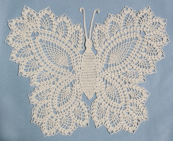 Crochet Butterfly Doily Pattern by Maggie's Crochet