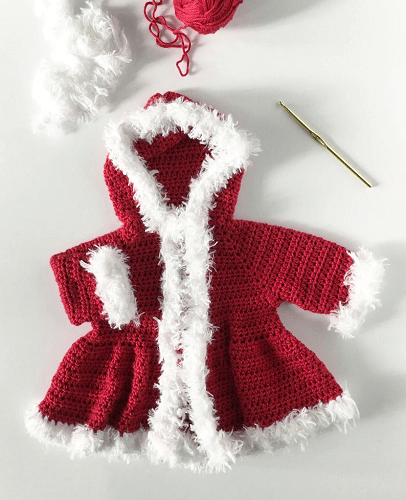 Crochet Christmas Santa Sweater Pattern by Daisy Farm Crafts