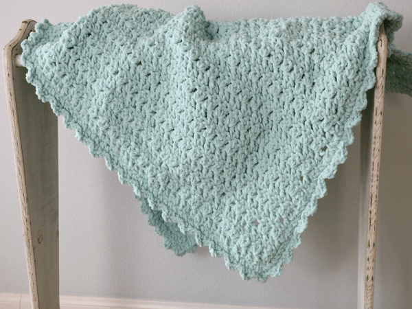 Easy Baby Blanket Crochet  Pattern by Melanie Ham