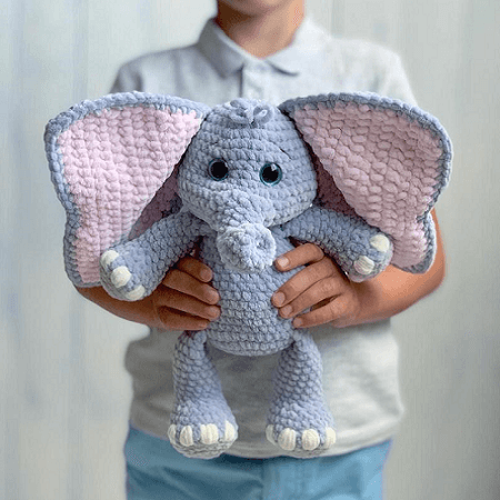 Elephant Baby Toy Pattern by Dan Art Estonia
