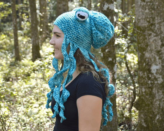 Crochet Octopus Hat Pattern by Nature's Hook