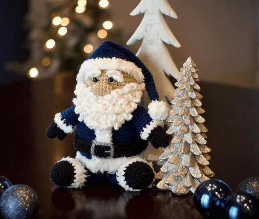 Crochet Santa Pudgy Pal Pattern by Bri Abby HMA