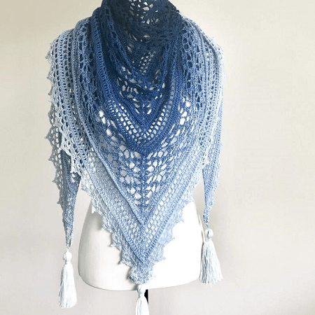 Crochet Shawl Pattern by Lisa's Attik