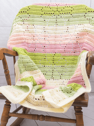 Flower Baby Blanket Crochet Pattern by Owl B Hooked