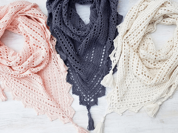 Foxtrot Shawl Crochet Pattern by Rocketgirl Crochet