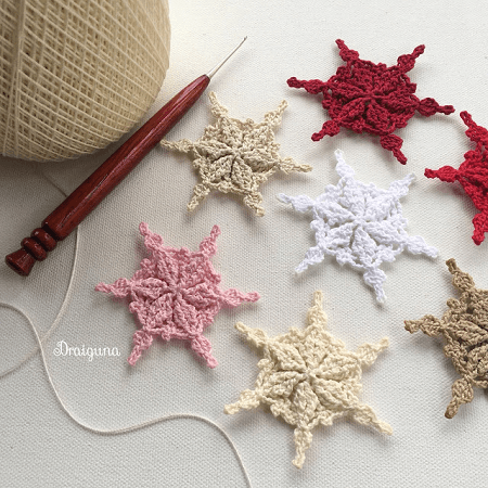 Frostwoven Snowflakes Crochet Pattern by Draguina