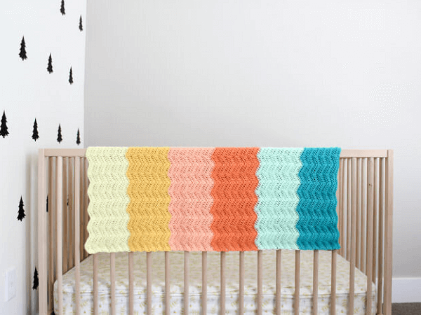 Gender Neutral Baby Blanket Crochet Pattern by Make And Do Crew