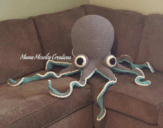 Huge Octopus Crochet Pattern by Mama Moseley Creations