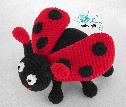 Crochet Ladybird Toy Pattern by Lovely Baby Gift