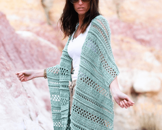 Light Shawl Crochet Pattern by Mama In A Stitch