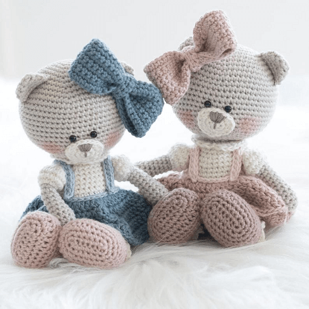 Millie Rose, The Teddy Bear Crochet Pattern by The Little Hook Crochet
