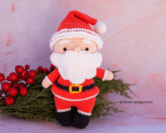 Mr. Santa Crochet Pattern by Meow Knitting Boutique