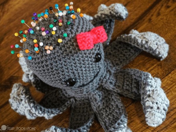 Penelope, The Octopus Pin Cushion Crochet Pattern by Heart Hook Home