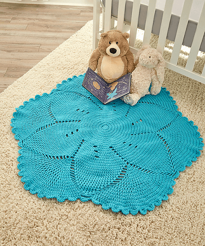 Scalloped Baby Blanket Crochet Pattern by Melody's Makings
