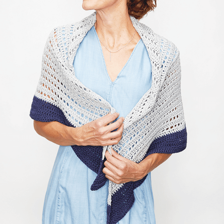 Summer Shawl Crochet Pattern by Cream Of The Crop Crochet