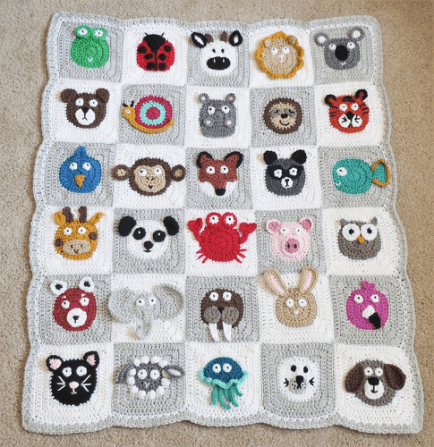Zookeeper's Baby Blanket Crochet Pattern by Alyse Crochet