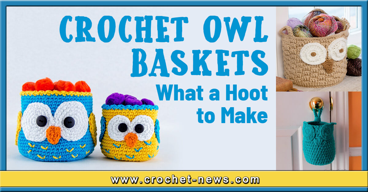 10 Crochet Owl Baskets What A Hoot To Make