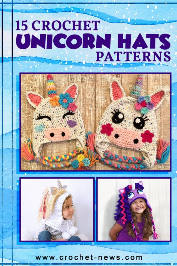 CROCHET PATTERN Stardust the Unicorn Hat Bonnet 