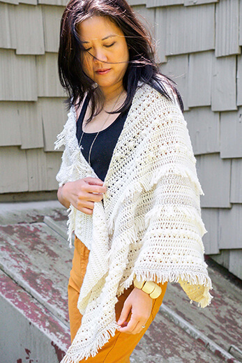 Crochet Boho Shawl Pattern By 1dogwoof