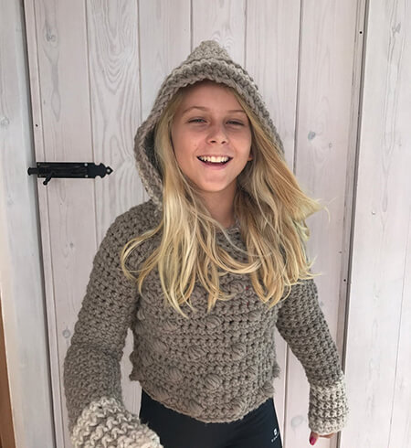 Trendy and Fun Crochet Hooded Sweater Pattern Crochet Hooded Sweater without the Front Pocket By CapitanaUncino