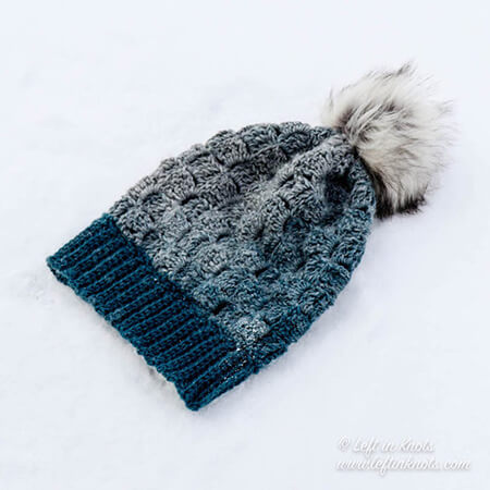 Diagonal Ombre Crochet Beanie By Left In Knots