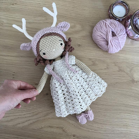 Winter Girl Deer Crochet Pattern By Jojilie