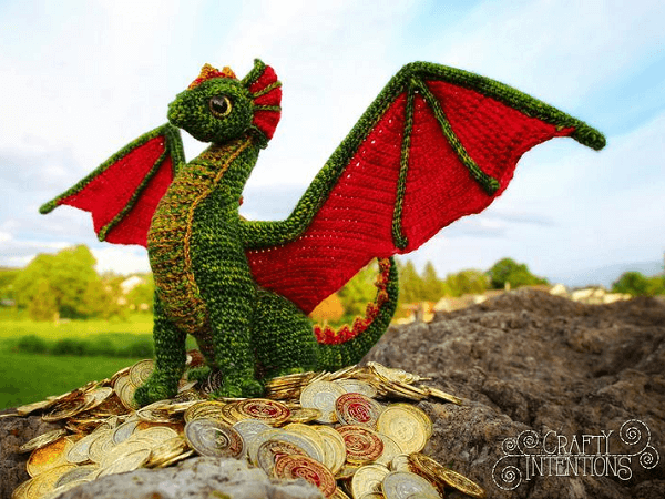 Adult Dragon Crochet Amigurumi Pattern by Crafty Intentions