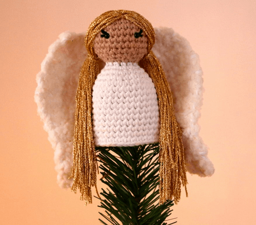 Tree Topper Crochet Angel Pattern by Stella's Yarn Universe