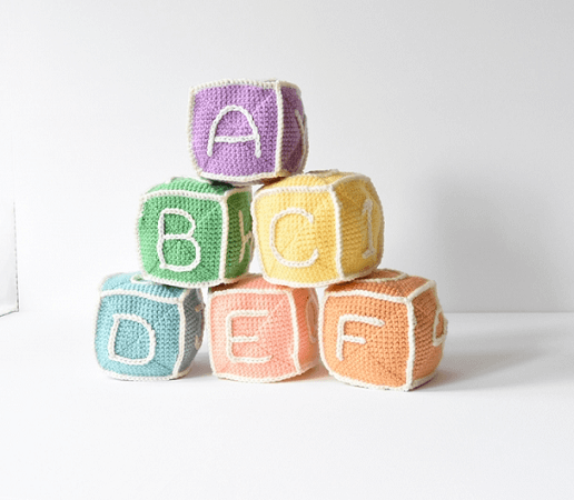 27 Crochet Baby Toys Patterns Baby Blocks Crochet Baby Toy Pattern by Flying Dutchman Crochet Design