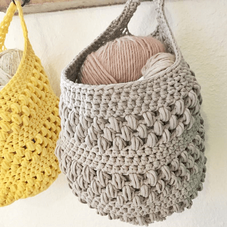 Bubble Crochet Basket Pattern by Crochet By Ellen