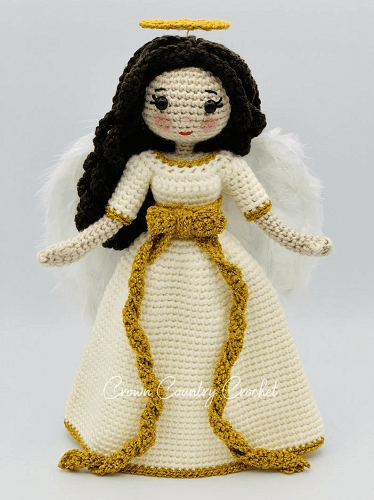 Christmas Angel Doll Amigurumi Pattern by Crown Country Crochet