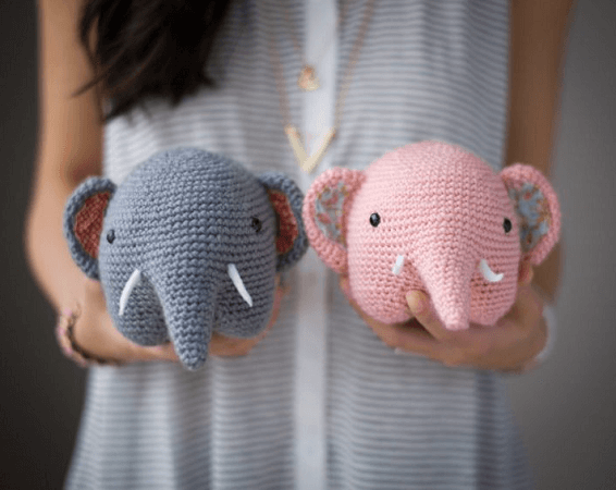 Crochet Elephant Pattern by All About Ami