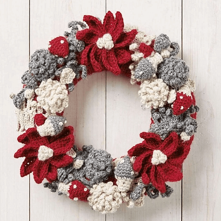 40 Festive Crochet Christmas Wreath Patterns - Crochet News