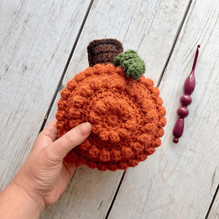 Pumpkin Rattle Crochet Baby Toy Pattern by A Crafty Concept 
