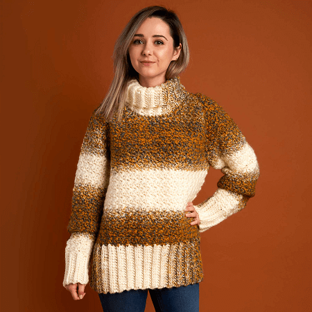Crochet Sweater Pattern by Yarnspirations