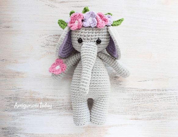 Cuddle Me Elephant Crochet Pattern by Amigurumi Today