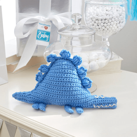 Dinosaur Amigurumi Baby Toy Crochet Pattern by Yarnspirations